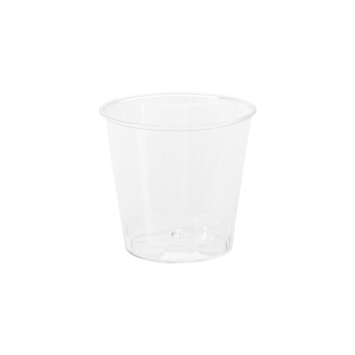 Pack de 100 mini gobelets de rinçage en plastique 20 ml - Transparent