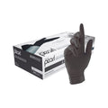 Boite de 100 gants Unigloves Black Pearl nitrile - Noir