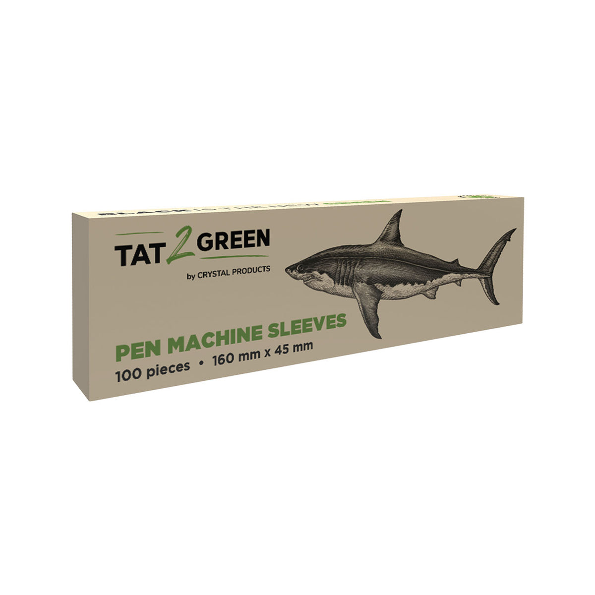 Boîte de 100 Tat2Green - Gaines de protections pour Machines Pen Noirs