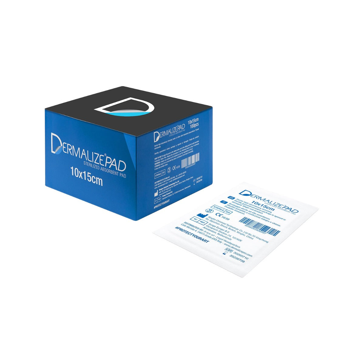 Compresses Dermalize - Compresses Stériles Absorbantes - Boite de 100