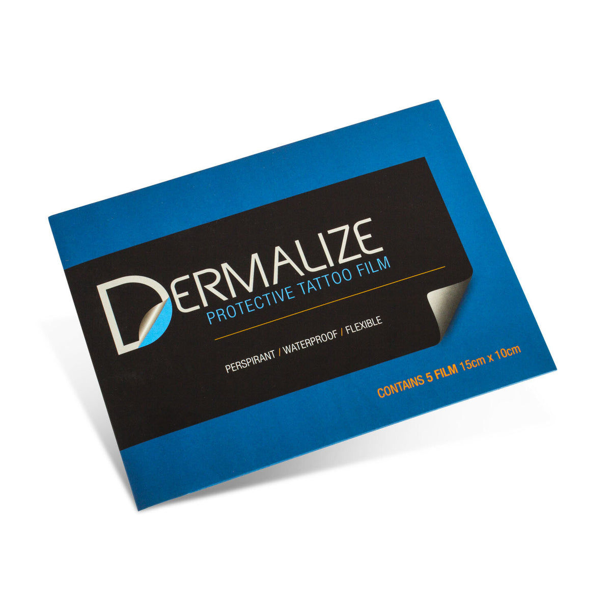 Pack de 5 feuilles pré-découpées de Dermalize Pro - Film de protection pour tatouage - 15 x 10 cm