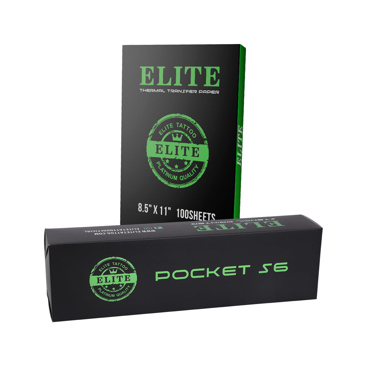 Imprimante thermique USB Elite Pocket S6 et boîte de 100 feuilles de papier transfert thermique Elite (21,59 x 27,94cm)
