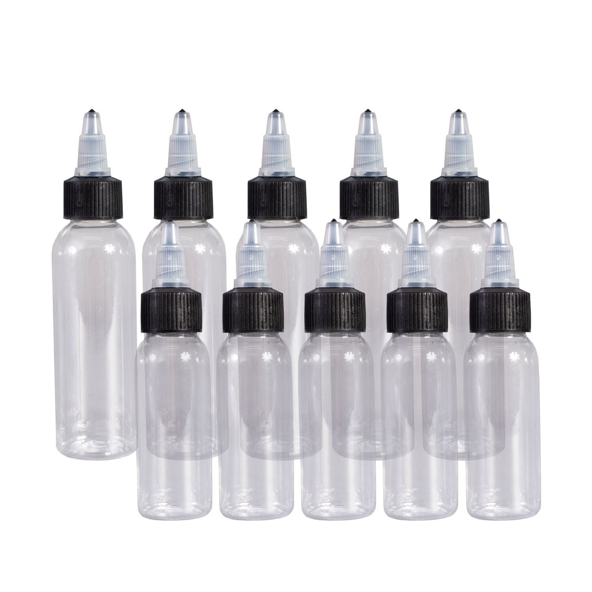Pack de 5 Bouteilles en Plastique pour Encre de Tatouage (différentes tailles)