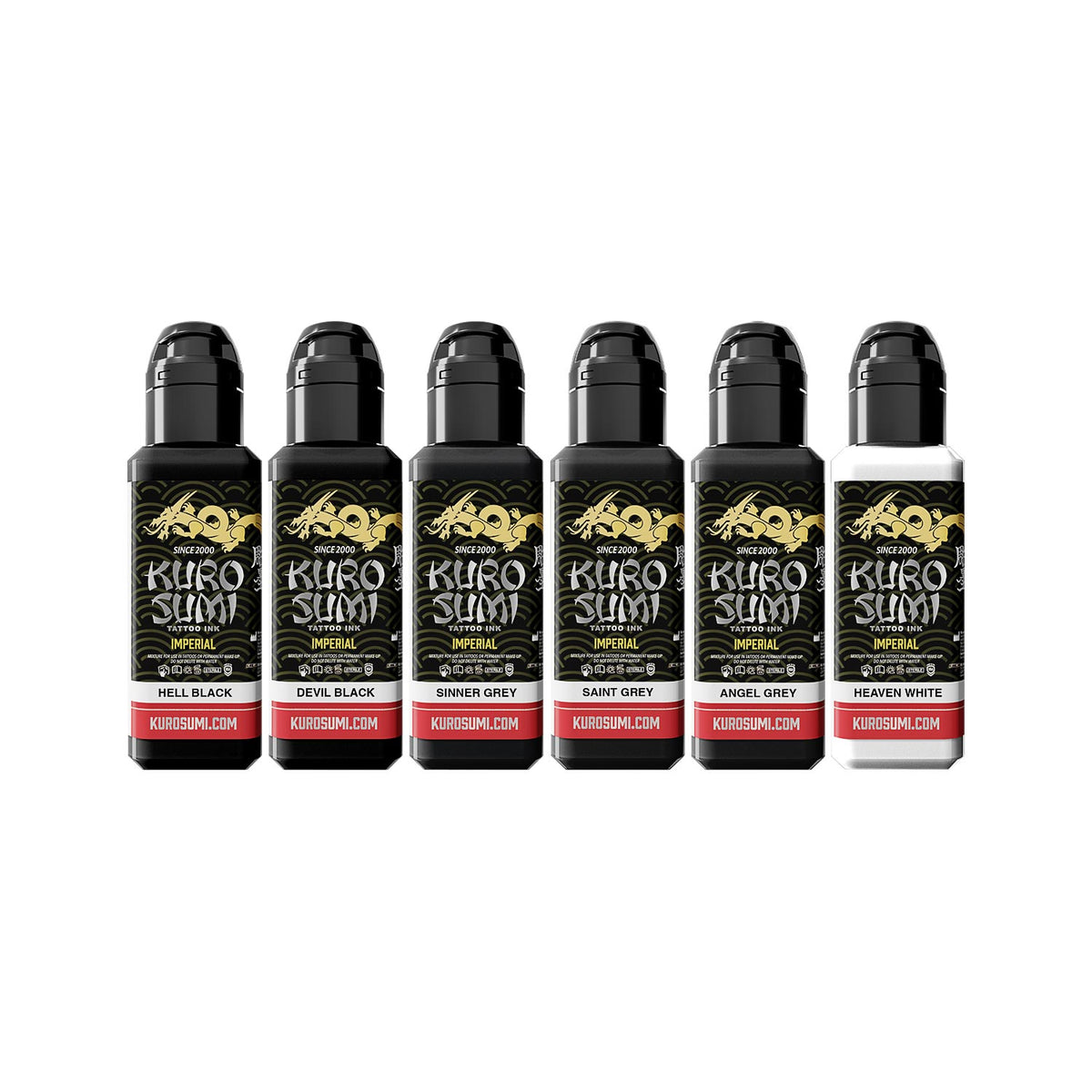 Set d'ombrage Kuro Sumi Imperial - Greywash 6 x 44 ml