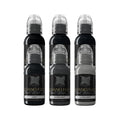 Encre de tatouage World Famous Limitless - Set de Silvano Fiato Blackwash - 6x 30 ml