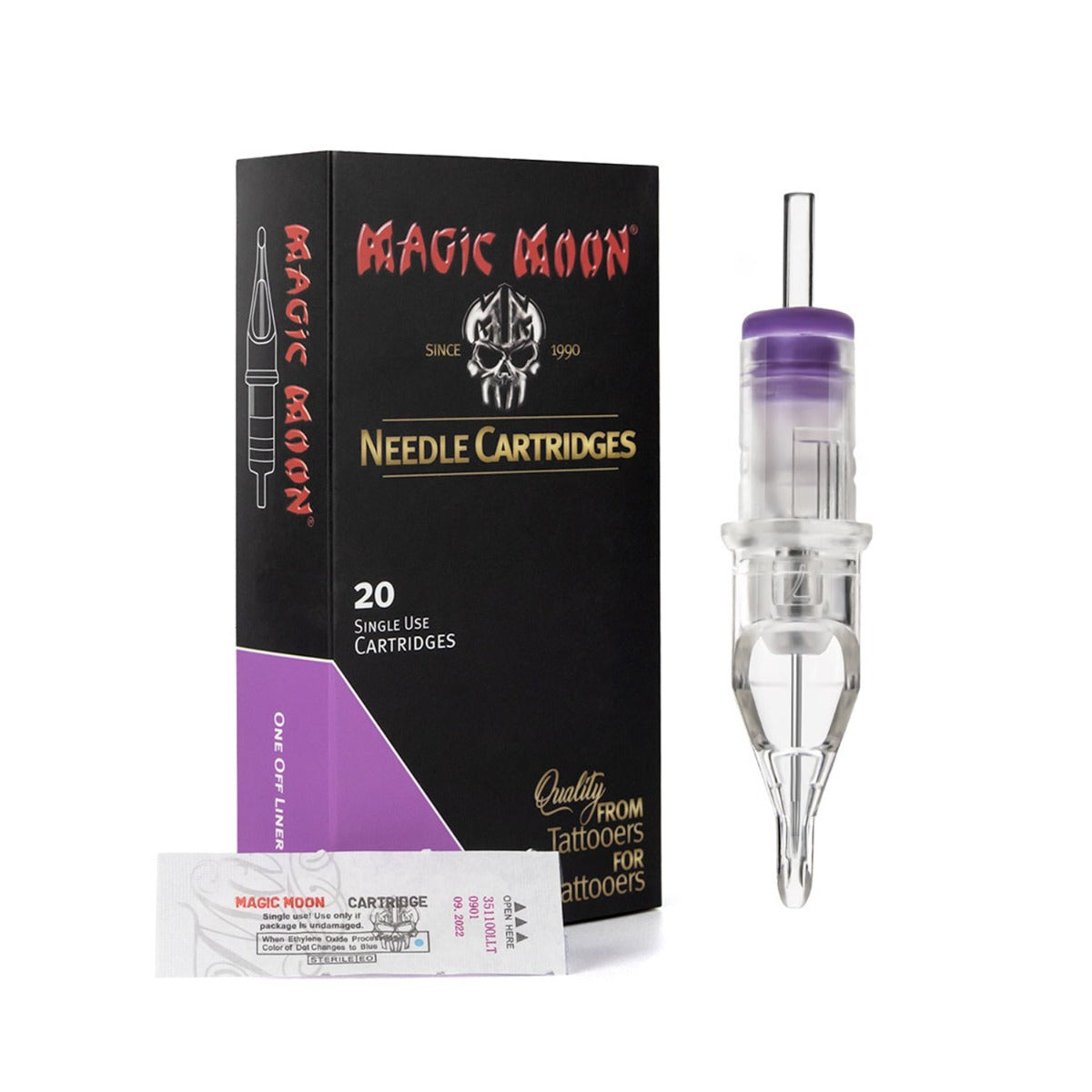Boite de 20 Cartouches Magic Moon 0,35MM (Long Taper) - One Off Liner