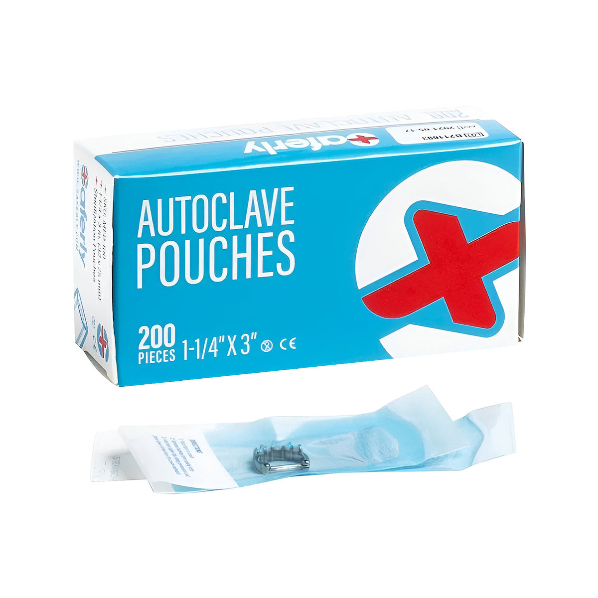 Boîte de 200 Pochettes d'Autoclave Auto-Scellantes pour Stérilisation Saferly