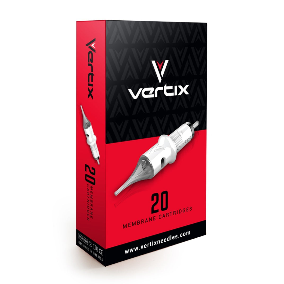 Boite de 20 cartouches Vertix 0,35mm (Long Taper) - Magnum Curved